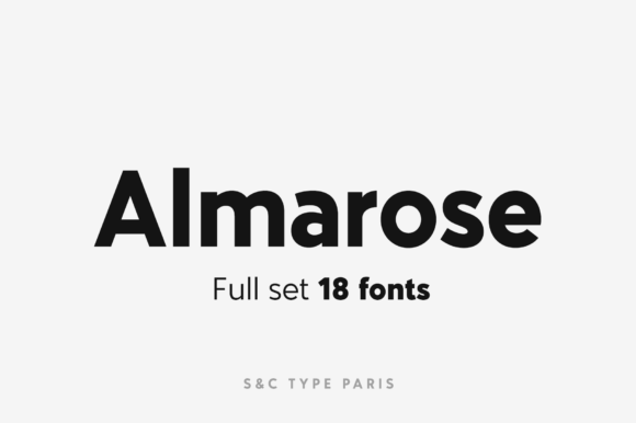 Almarose: A Geometric Sans Serif for Modern Design