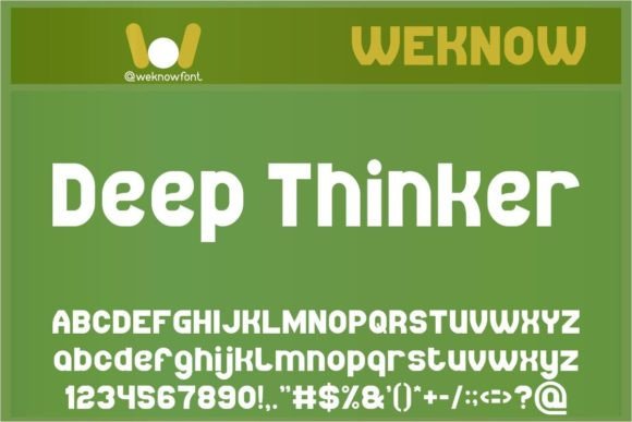 Deep Thinker: The Bold Sans-Serif That Balances Strength and Subtlety