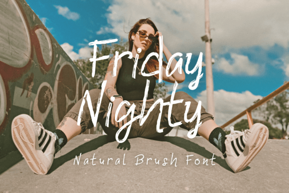 Friday Nighty: A Modern Script Font for Creative Projects