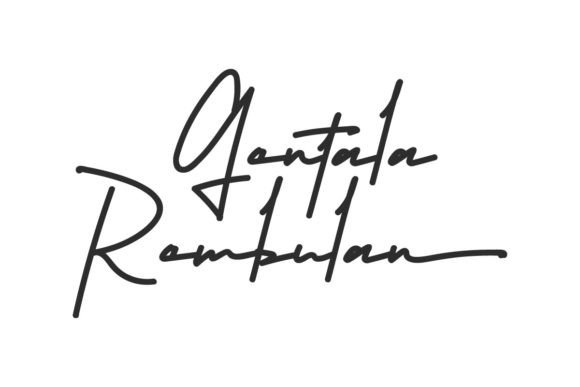 Gentala Rembulan: A Bold Professional Handwriting Signature Font