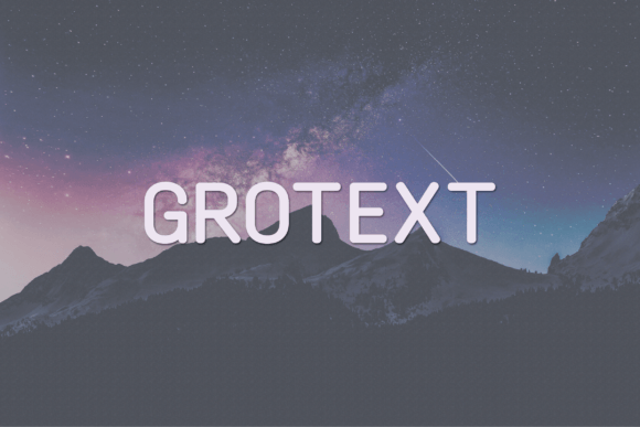 Grotext: A Sophisticated Sans Serif for Modern Design