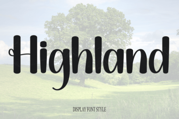 Highland: A Festive Typeface for Holiday Designs