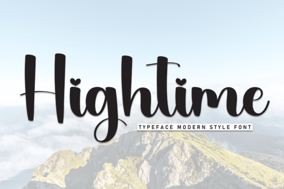 Hightime: The Sweet Handwritten Font That Brings Personality to Your Designs