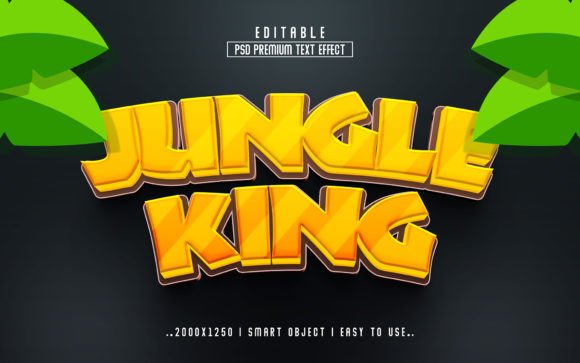 Jungle King 3D Editable PSD Text Style: A Comprehensive Guide to Elevating Your Designs
