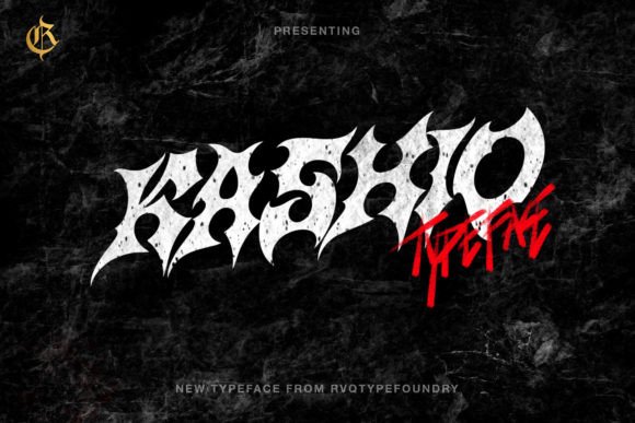 Kashio: The Definitive Gothic Rock Typeface for Modern Creators