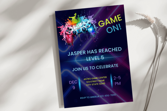Level Up Your Party Planning with the Ultimate Gamer Birthday Invite Canva Template