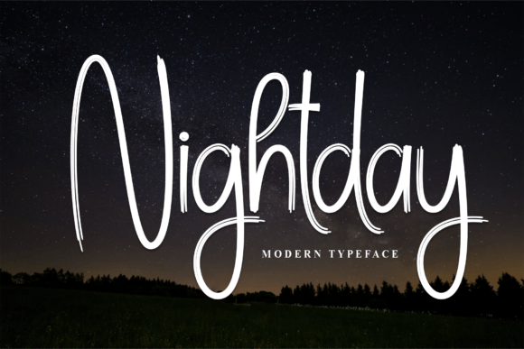 Nightday: A Charming Handwritten Font for Warm Designs