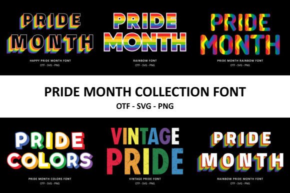 Pride Month Collection: 7 Rainbow-Inspired Fonts for Your Next Project