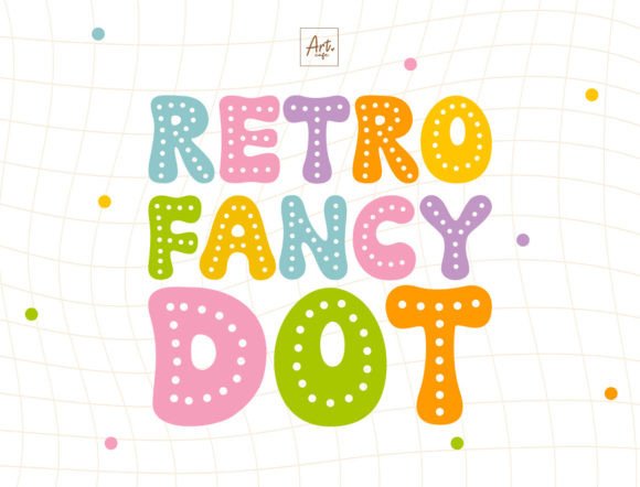 Retro Fancy Dot: A Whimsical Display Font for Bold Headlines