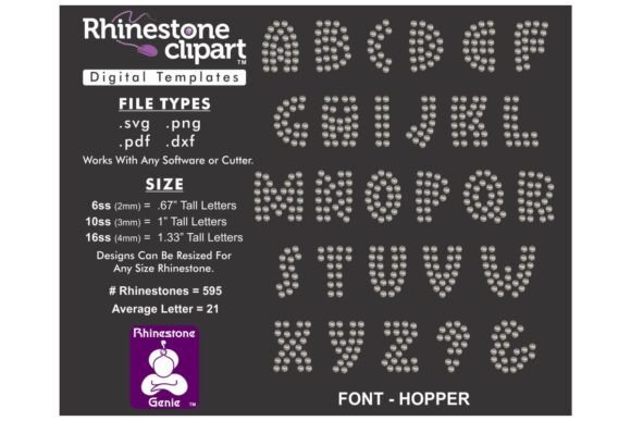 Rhinestone Design FONT - HOPPER 1: A Practical Evaluation