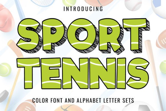 Sport Tennis: A Playful Color Font for Dynamic Designs