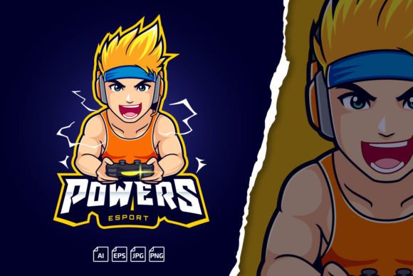 Super Power Gamer Mascot Logo: The Ultimate Branding Solution for Streamers and Teams
