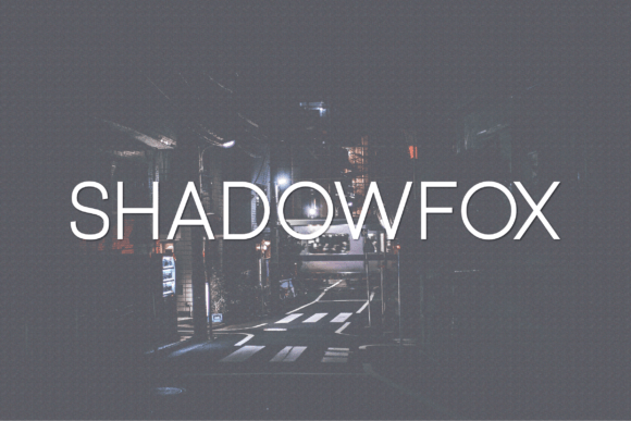 Unveiling Shadowfox: A Modern Typography Revolution